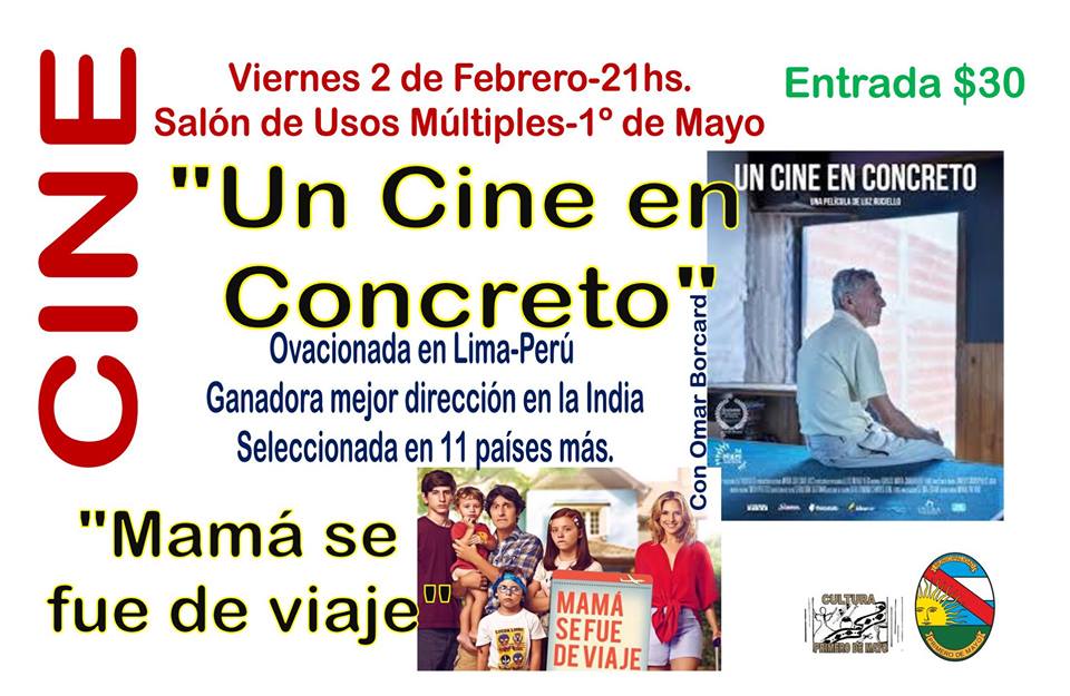 CINE EN EL SALÓN DE USOS MÚLTIPLES DE 1º DE MAYO