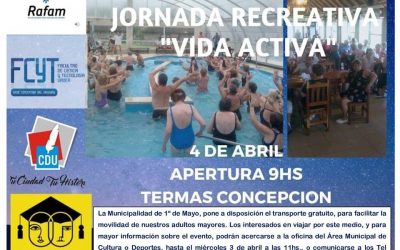 JORNADA PARA ADULTOS MAYORES-“VIDA ACTIVA”-EN TERMAS DE CONCEPCIÓN DEL URUGUAY