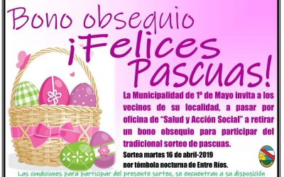 BONO OBSEQUIO “FELICES PASCUAS”