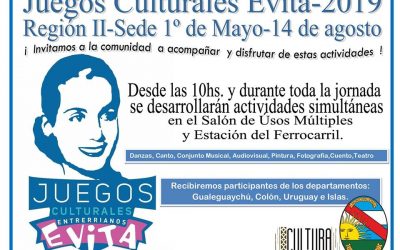 1º DE MAYO SEDE DE LOS JUEGOS CULTURALES EVITA 2019