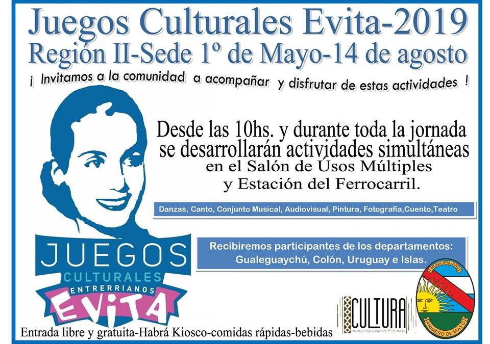 1º DE MAYO SEDE DE LOS JUEGOS CULTURALES EVITA 2019