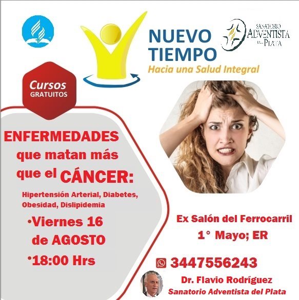 CHARLA SOBRE ENFERMEDADES QUE MATAN MAS QUE EL CÁNCER ORGANIZADA POR PROFESIONAL MÉDICO DEL SANATORIO ADVENTISTA DEL PLATA