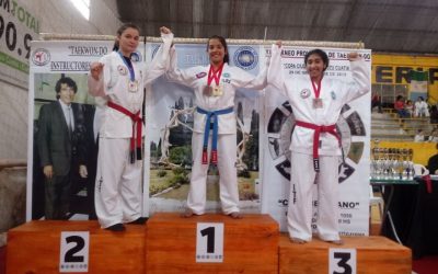 ALUMNOS DE ESCUELA MUNICIPAL DE TAEKWONDO EN EL XVIII TORNEO ANUAL COPA CIUDAD DE CURUZÚ CUATIÁ