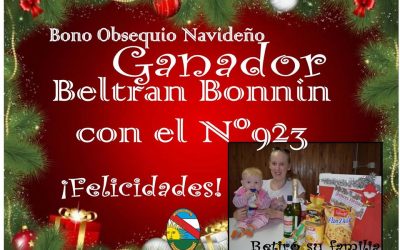 BELTRAN BONNIN GANADOR DEL BONO OBSEQUIO DE NAVIDAD