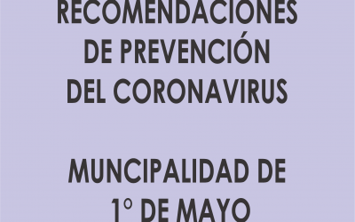 RECOMENDACIONES PARA PREVENIR EL CORONAVIRUS