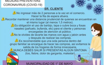 MEDIDAS PREVENTIVAS PARA TENER EN CUENTA PARA EL AISLAMIENTO POR PANDEMIA COVID-19