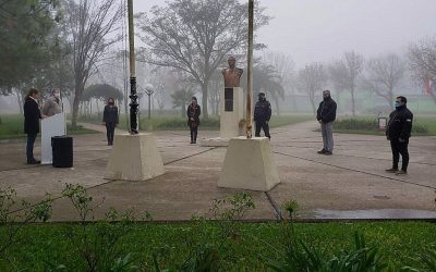 HOMENAJE A LA BANDERA EN PLAZA SAN MARTIN