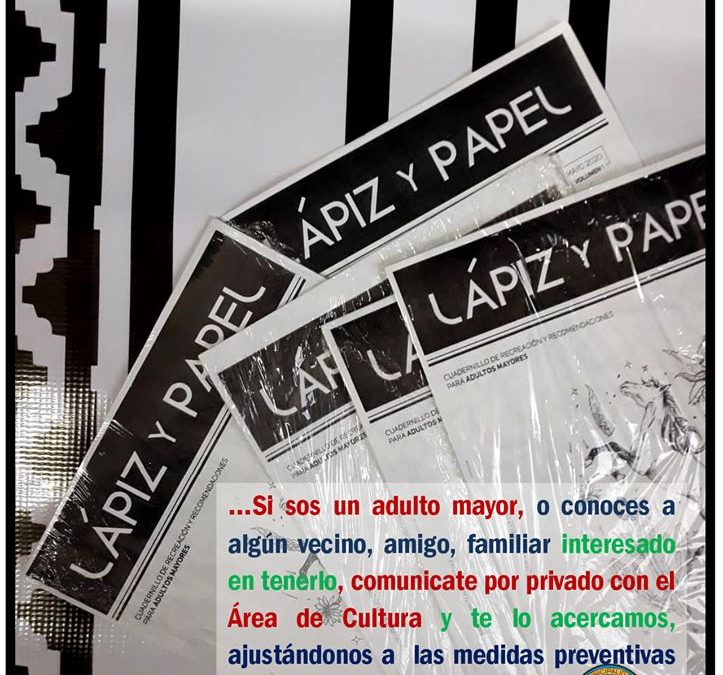 LAPIZ Y PAPEL”-CUADERNILLO RECREATIVO PARA ADULTOS MAYORES