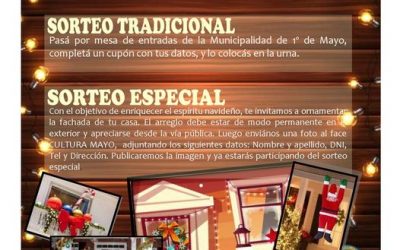 SORTEOS NAVIDEÑOS EN LA MUNICIPALIDAD DE 1º DE MAYO