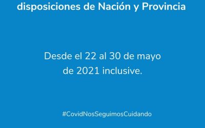 NUEVAS MEDIDAS EN CONCORDANCIA A DISPOSICIONES DE NACIÓN Y PROVINCIA