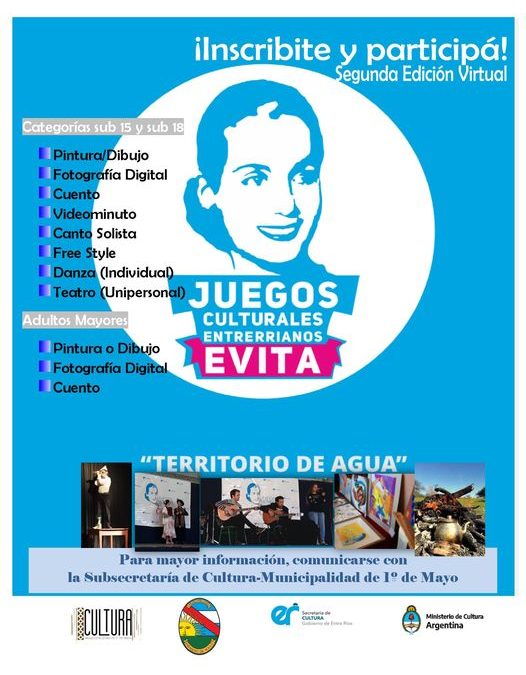 SEGUNDA EDICIÓN VIRTUAL DE JUEGOS CULTURALES ENTRERRIANOS EVITA