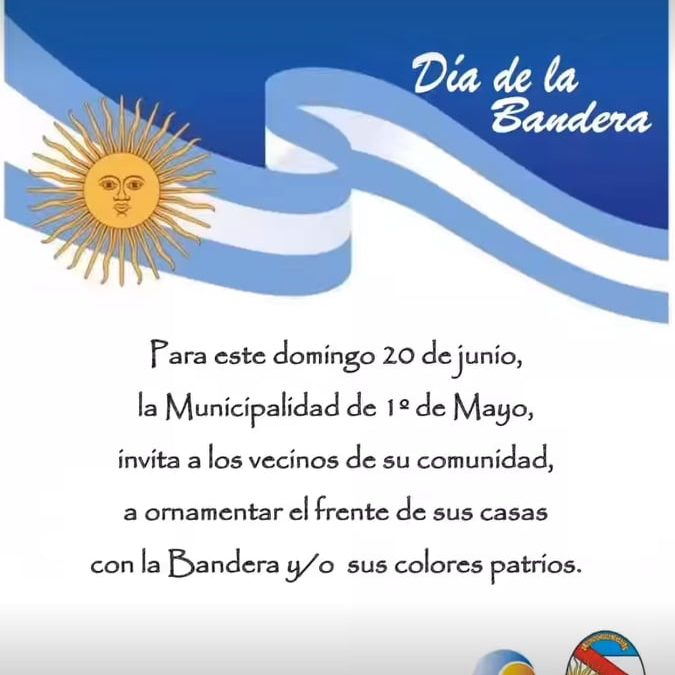 INVITACIÓN A ORNAMENTAR FRENTES DE CASAS CON MOTIVO DEL DÍA DE LA BANDERA