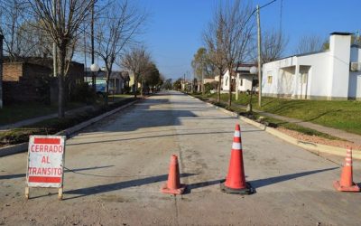 FINALIZÓ LA CONSTRUCCIÓN DE UNA CUADRA DE HORMIGÓN EN CALLE 25 DE MAYO