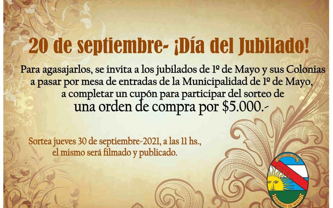 SORTEO DE ORDEN DE COMPRA CON MOTIVO DEL DÍA DEL JUBILADO