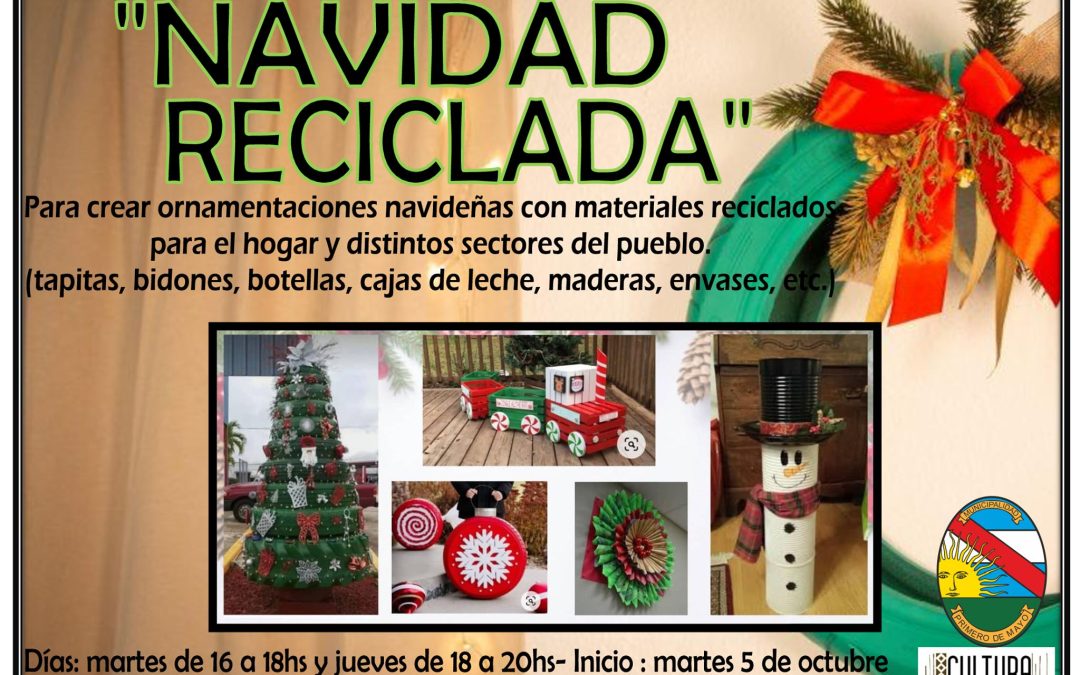 TALLER GRATUITO “NAVIDAD RECICLADA”