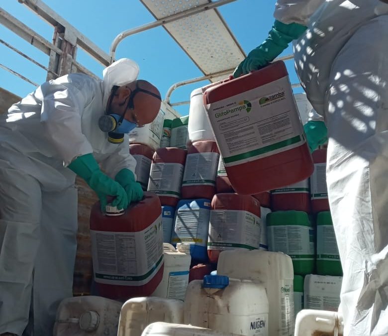 EN PLANTA DE SEPARACIÓN DE RESIDUOS SE REALIZÓ LA CAMPAÑA ITINERANTE DE RECOLECCIÓN DE BIDONES DE AGROQUÍMICOS CLASE A