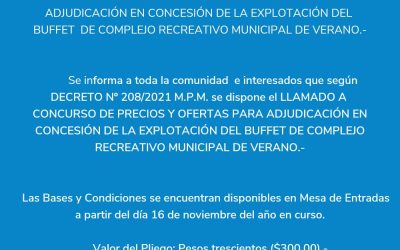 LLAMADO A CONCURSO DE PRECIOS Y OFERTAS Nº 050/2021