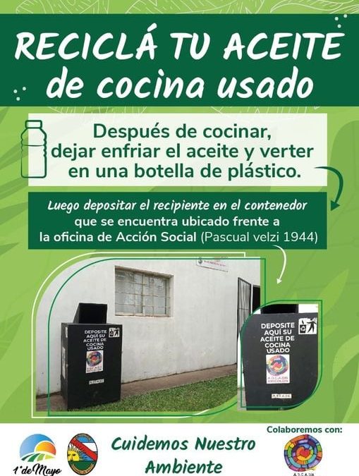 CAMPAÑA DE RECOLECCION DE ACEITE DE COCINA USADO