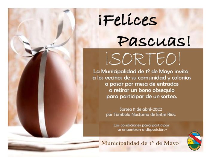 SORTEO: “¡FELICES PASCUAS!”