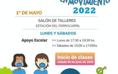 COMIENZO DE CLASES DE APOYO ESCOLAR DEL PROGRAMA EDUCANDO EN MOVIMIENTO