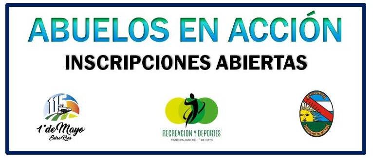 INSCRIPCIONES ABIERTAS PARA EL PROGRAMA “ABUELOS EN ACCIÓN” 2022