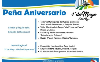 INVITACIÓN A ACTO Y PEÑA ANIVERSARIO