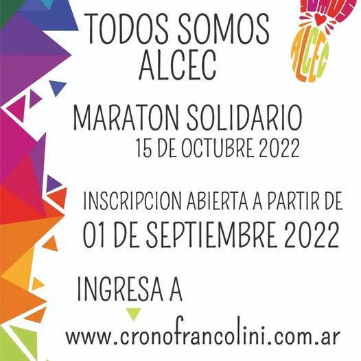 9° EDICIÓN DE LA “MARATÓN Y CAMINATA SOLIDARIA TODOS SOMO ALCEC” EN CONCEPCIÓN DEL URUGUAY