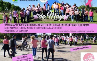 CAMINATA ROSA EN ADHESIÓN AL MES DE LA LUCHA CONTRA EL CÁNCER DE MAMA