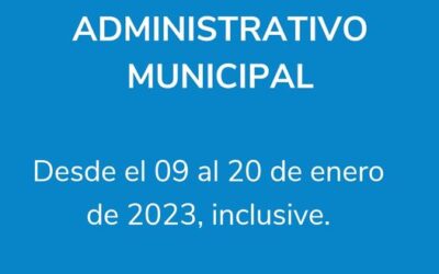 RECESO ADMINISTRATIVO MUNICIPAL