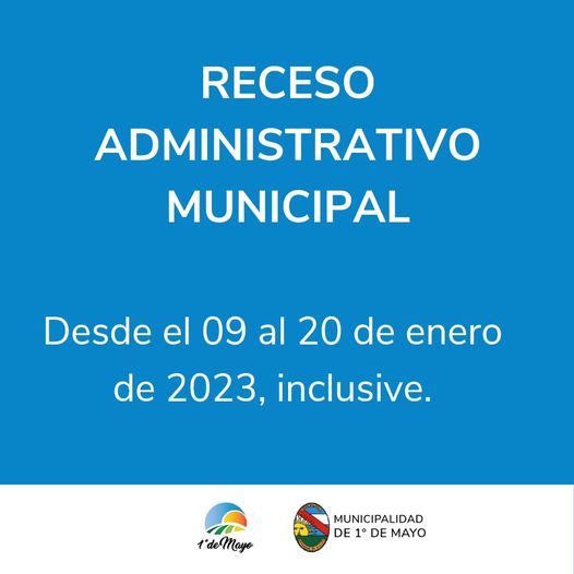 RECESO ADMINISTRATIVO MUNICIPAL