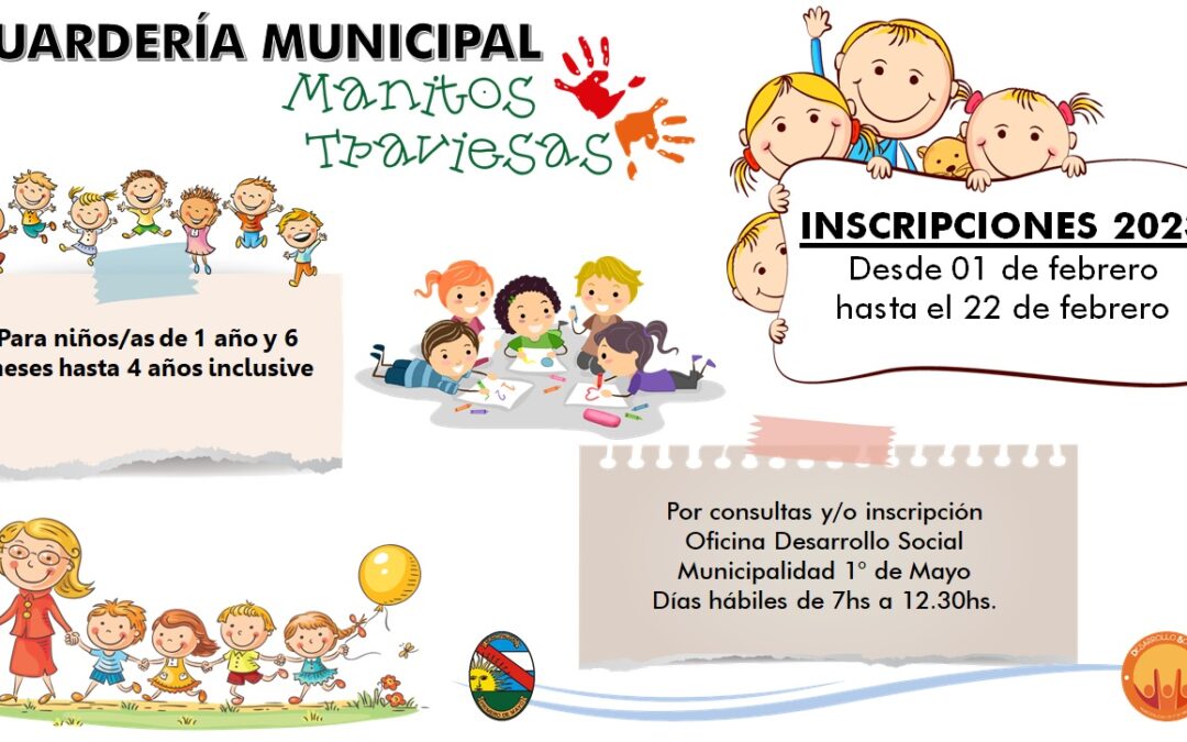 GUARDERÍA MUNICIPAL  ¡¡INSCRIPCIONES ABIERTAS!!