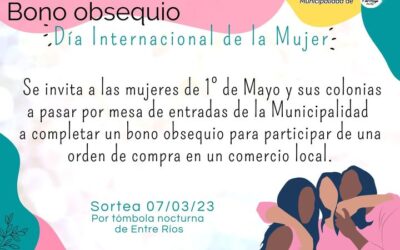 SORTEO DÍA INTERNACIONAL DE LA MUJER.