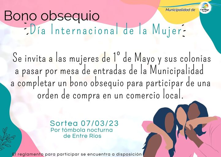 SORTEO DÍA INTERNACIONAL DE LA MUJER.