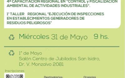 JORNADA DE CAPACITACIÓN SOBRE GESTIÓN DE RESIDUOS PELIGROSOS, BIOPATOGÉNICOS Y CONTROL INDUSTRIAL