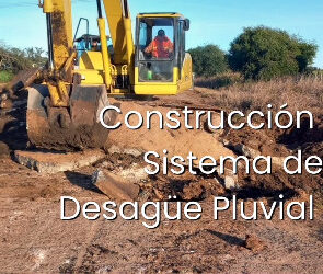 CONSTRUCCIÓN SISTEMA DE DESAGÜE PLUVIAL